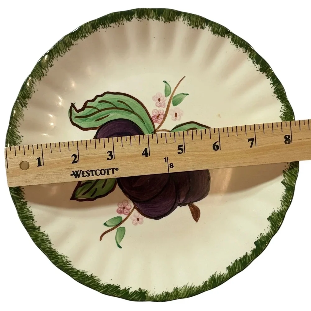 Blue Ridge Pottery Hand‎ Painted Plum Salad Plate 8